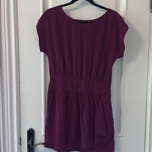 BCBG Generation purple dress with cutout in back